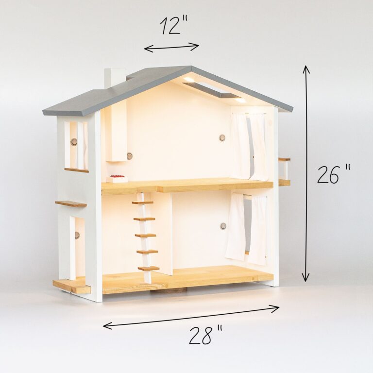 modern dollhouse size