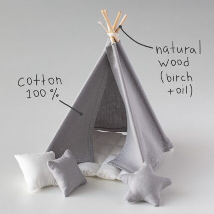 Tepee toy natural materials