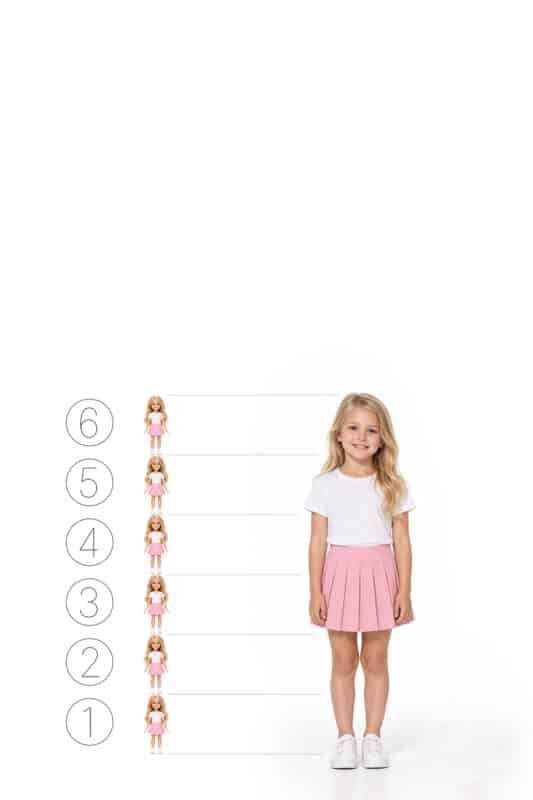 Chelsea shown as a child at 1:6 scale